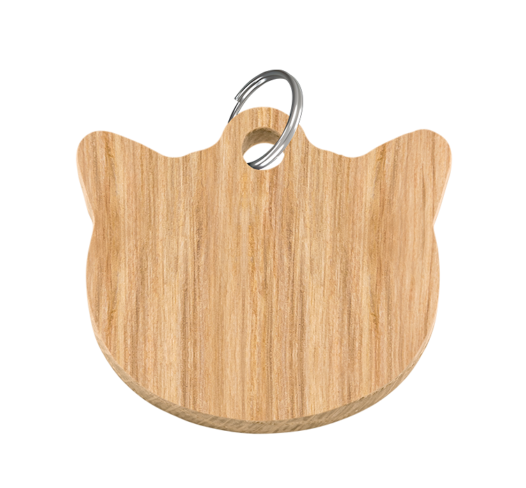 Gegraveerd Houten Kattenpenning