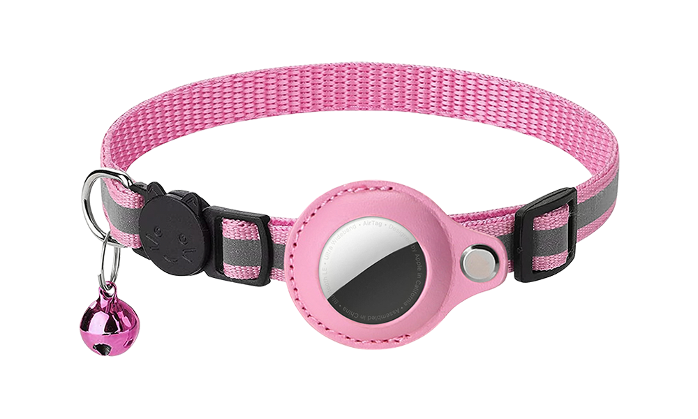 Reflecterende Breakaway Kattenhalsband met AirTag Houder Reflecterende Breakaway Kattenhalsband met AirTag Houder