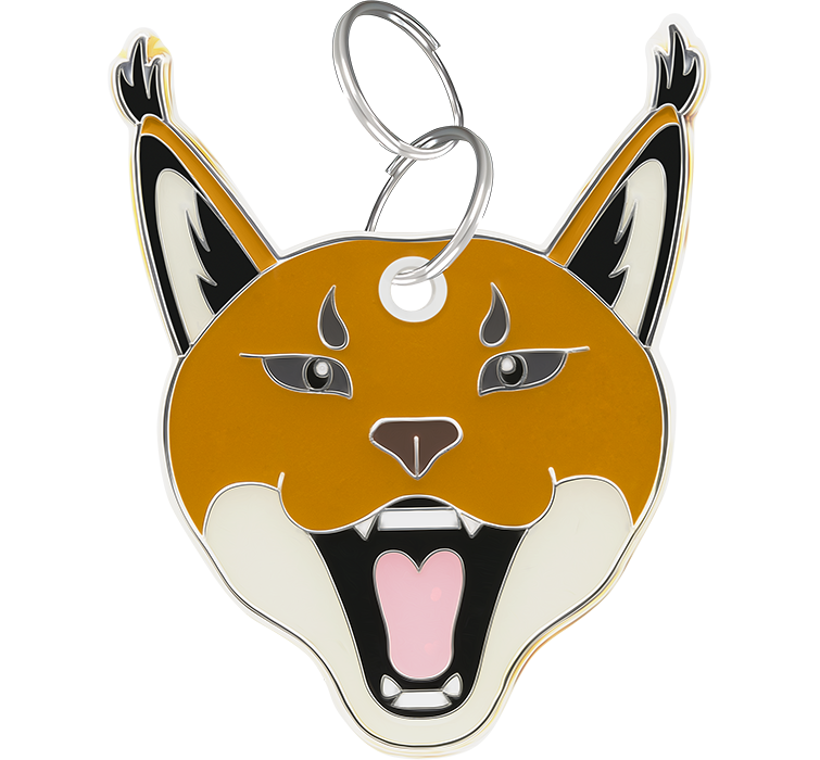 Caracal Gegraveerde Kattenpenning