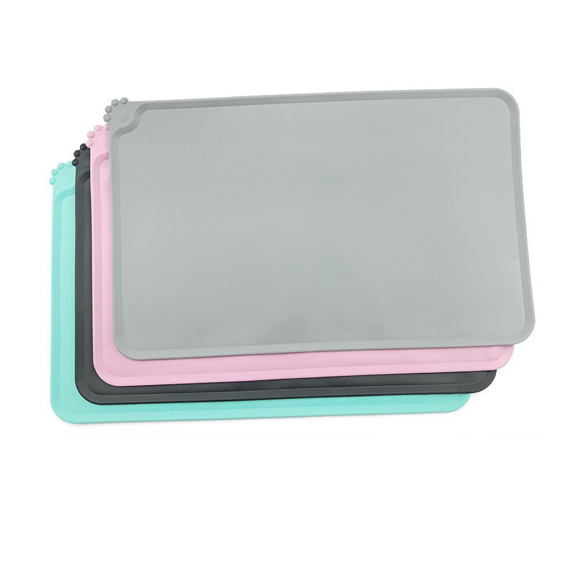 Waterdichte Siliconen Katten Voerbakmat met Opstaande Randen – Placemat voor Voerbak Waterdichte Siliconen Katten Voerbakmat met Opstaande Randen – Placemat voor Voerbak
