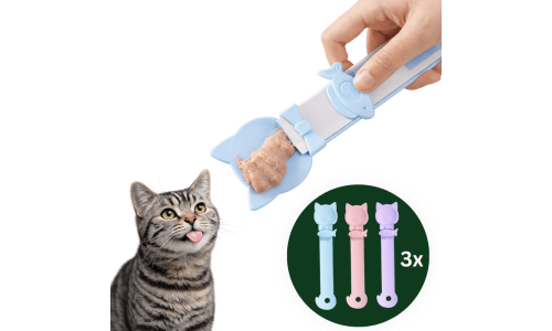 3-pack knijplepels voor kattensnacks – dispensers voor likbare snacks & puree